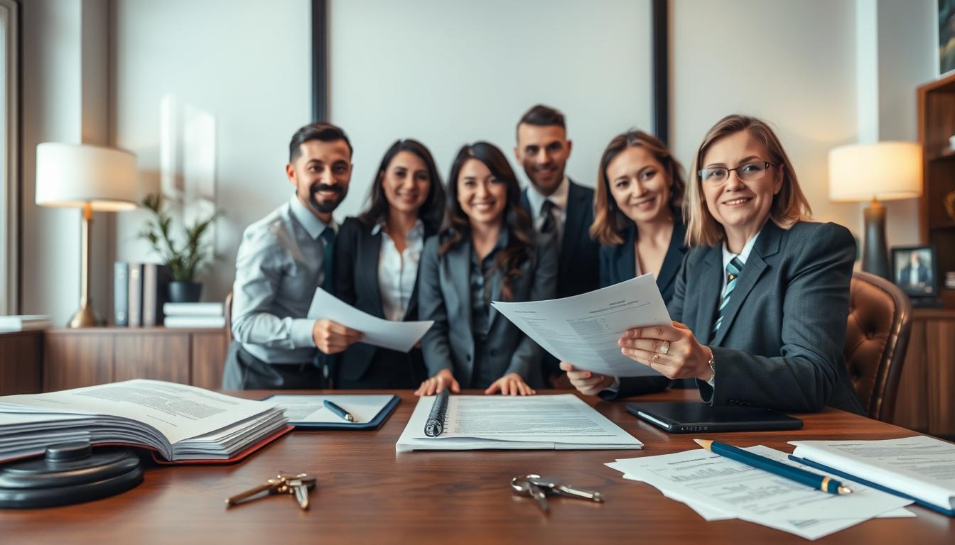 Business agreement signing